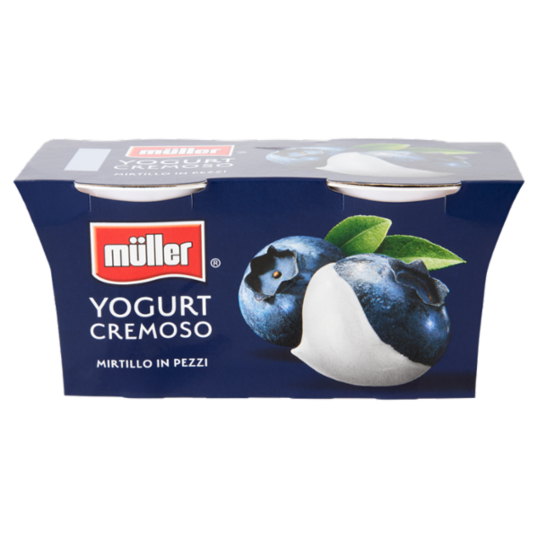 müller Yogurt Cremoso Mirtillo in Pezzi 2 x 125 g