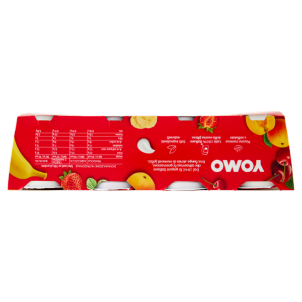 Yomo Fragola, Albicocca, Ciliegia e Amarena, Banana 8 x 125 g