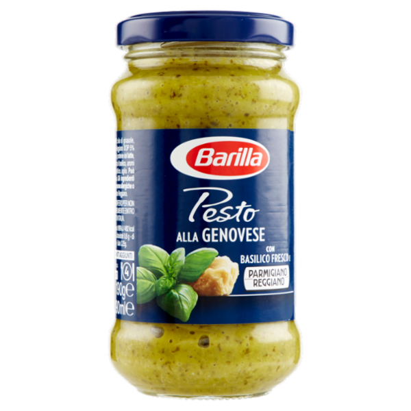 Barilla Pesto alla Genovese Basilico Fresco Italiano Condimento e Sugo per Pasta 190 g