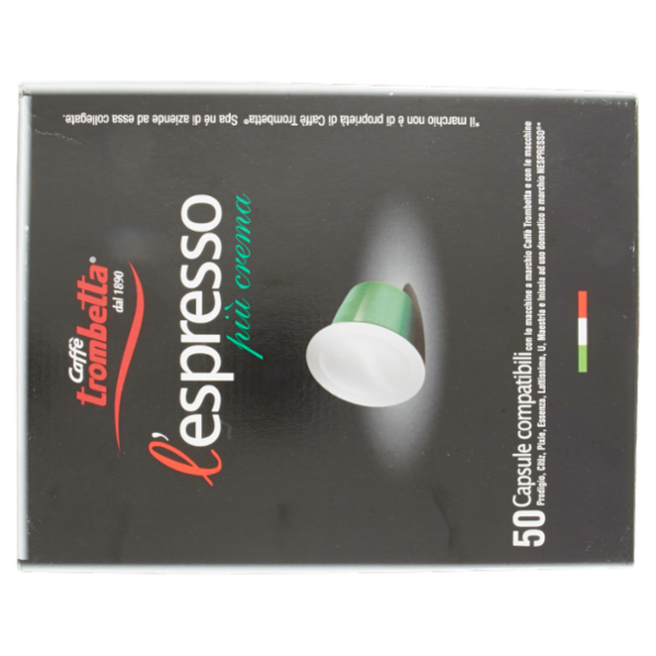 Caffè trombetta l'espresso più crema Capsule 50 pz