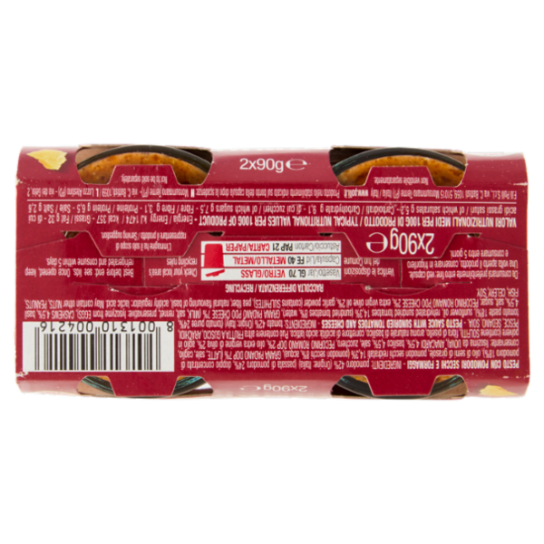 Polli Pesto Pomodori Secchi e Formaggio 2 x 90 g