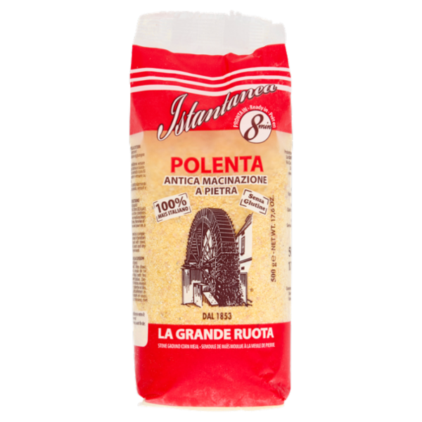 La Grande Ruota Istantanea Polenta Antica Macinazione a Pietra 500 g