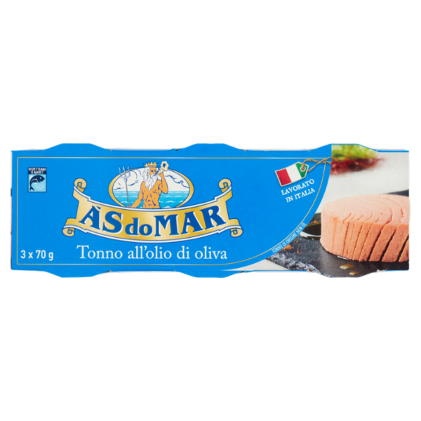 Asdomar Tonno all'olio di oliva 3 x 70 g