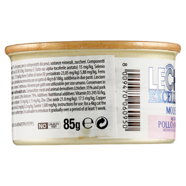 LeChat Excellence Adult Mousse Ricca in Pollo e Maiale 85 g