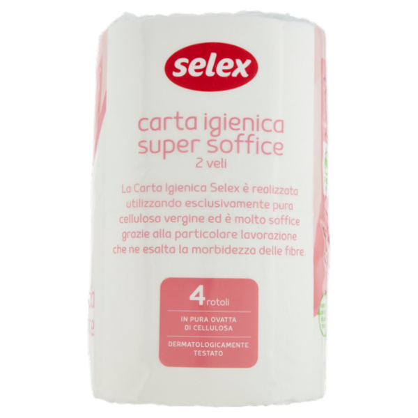 Selex Carta Igienica 2 Veli Super Soffice 4 rotoli