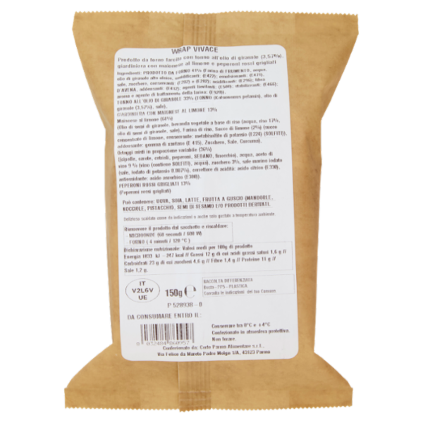 Amoretti Wrap Tonno Salsa e Peperoni grigliati Vivace 150 g