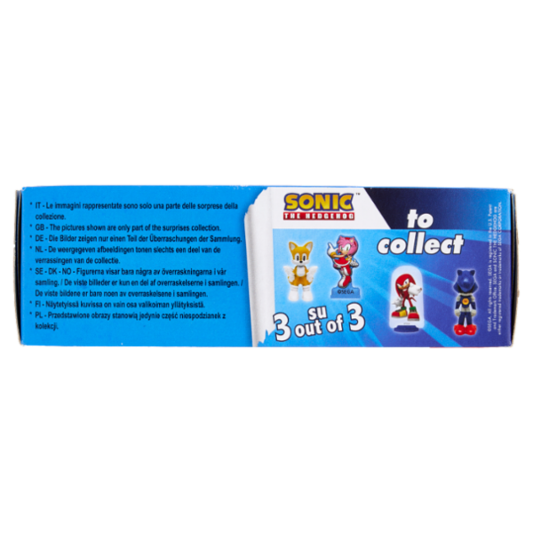 Zàini Ovetti di cioccolato al latte Sonic the Hedgehog 3 x 20 g