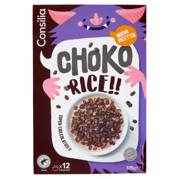 Consilia Choko Rice Riso Soffiato al Cacao 375 g
