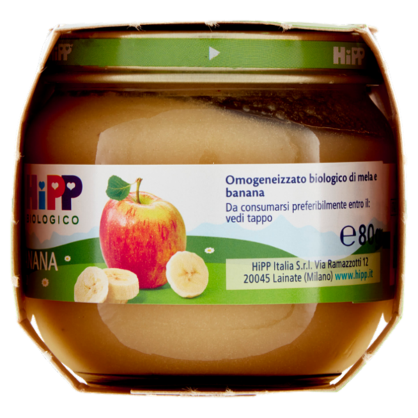 HiPP Biologico Mela e banana Omogeneizzato 2 x 80 g