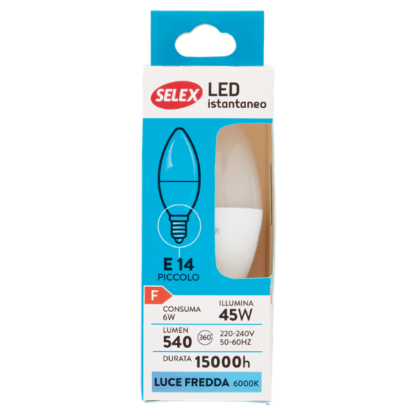 Selex Lampadina Led SMD Mini Oliva E14 6W