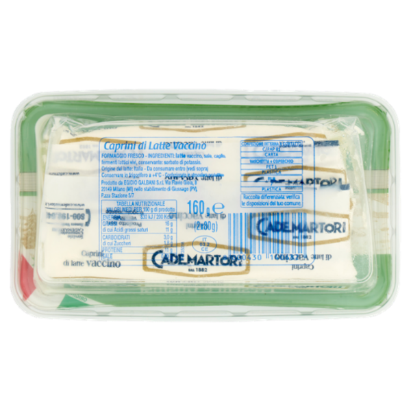 Cademartori Caprini di Latte Vaccino 2 x 80 g