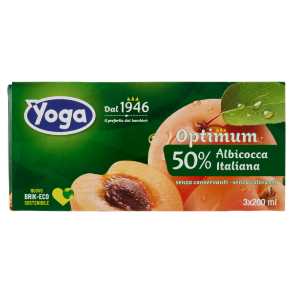 Yoga Optimum 50% Albicocca Italiana 3 x 200 ml