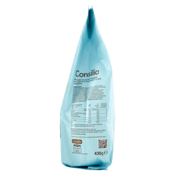 Consilia Biscotti con Grano Saraceno e Gocce di Cioccolato 430 g