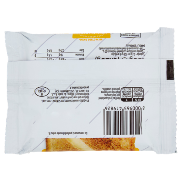 Consilia Fettine di Formaggio Fuso senza Lattosio 6 Fette 150 g