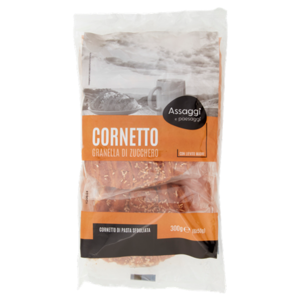 Assaggi e paesaggi Cornetto Granella di Zucchero 6 x 50 g