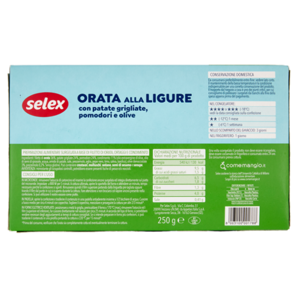 Selex Orata alla Ligure Surgelata 250 g