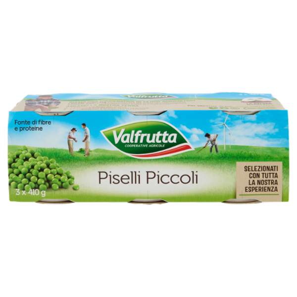Valfrutta Piselli Piccoli 3 x 410 g