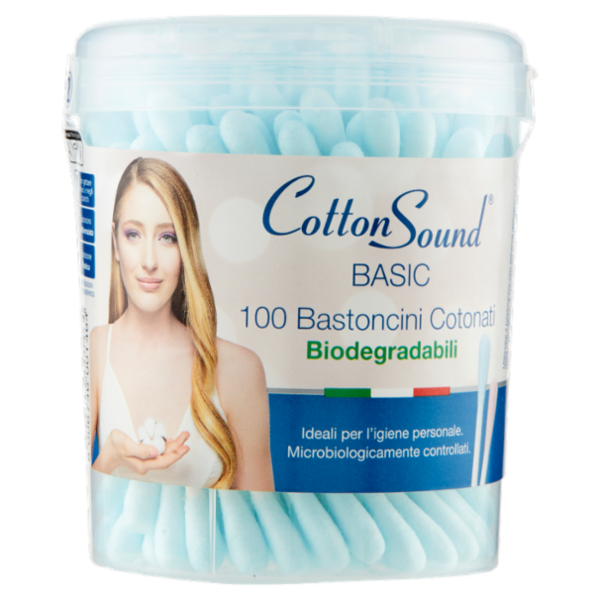 Cotton Sound Basic Bastoncini Cotonati Biodegradabili 100 pz