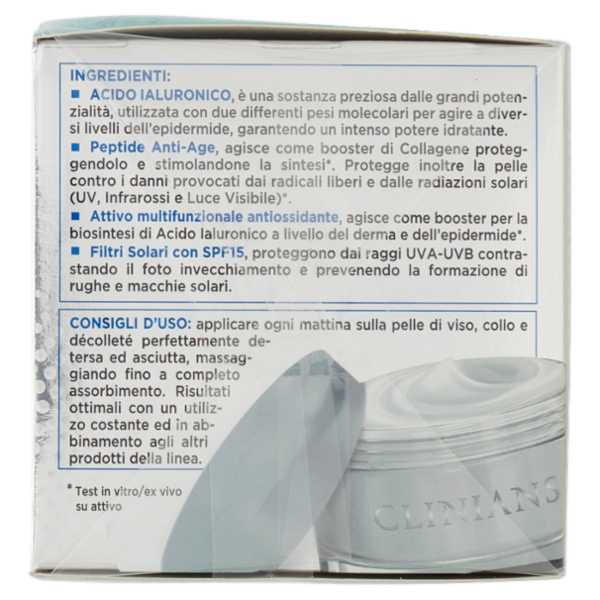 Clinians Intense A Lifting Rughe Trattamento Giorno Antirughe SPF15 Acido Ialuronico 50 mL