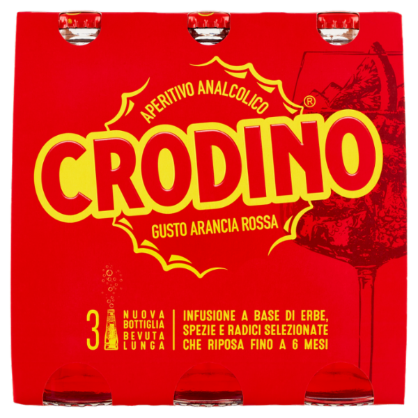 Crodino Gusto Arancia Rossa 3 x 17,5 cl