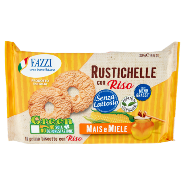 Fazzi Rustichelle con Riso Mais e Miele 250 g