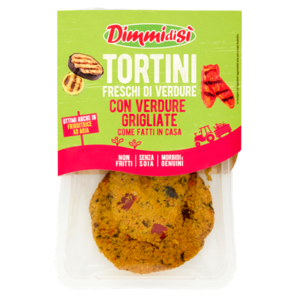 DimmidiSì Tortini Freschi di Verdure con Verdure Grigliate 2 x 80 g