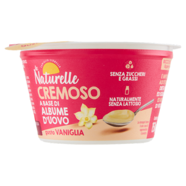 le Naturelle Cremoso a Base di Albume d'Uovo gusto Vaniglia 150 g