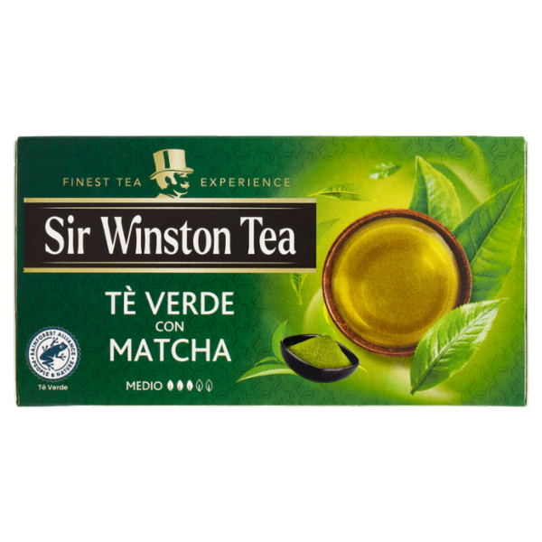 Sir Winston Tea Tè Verde con Matcha 20 x 1,75 g