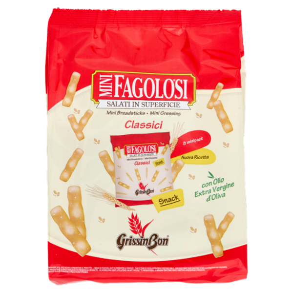 GrissinBon Fagolosi Mini Classici Snack 8 minipack 165 g