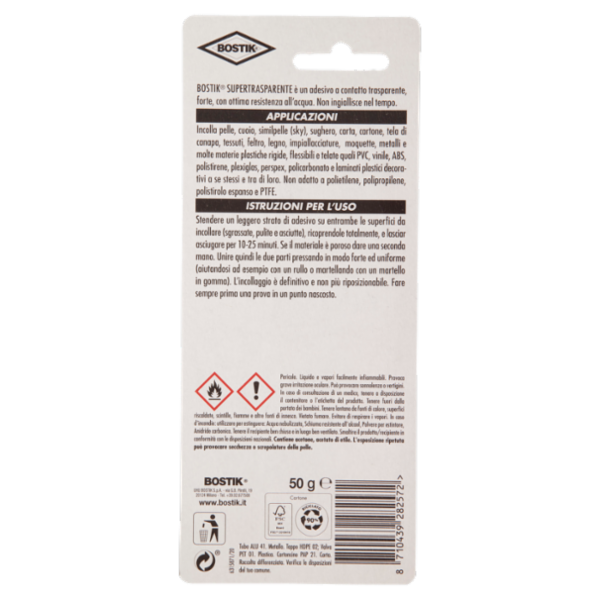 Bostik Super Trasparente Adesivo universale 50 g