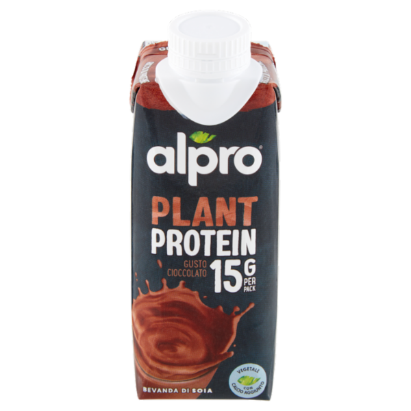 ALPRO 15G Proteine, Bevanda Proteica 100% Vegetale, Gusto Cioccolato, Senza Lattosio, 250 ml