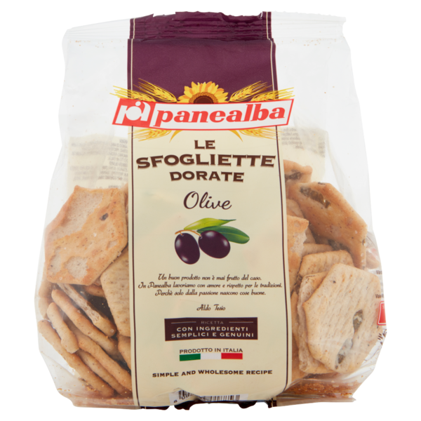 panealba le Sfogliette Dorate Olive 180 g