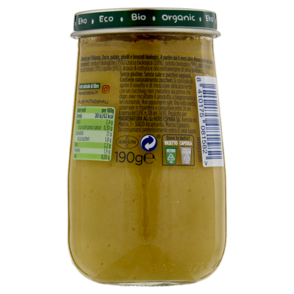 Hero Solo Zucca, Patate, Piselli e Broccoli 190 g