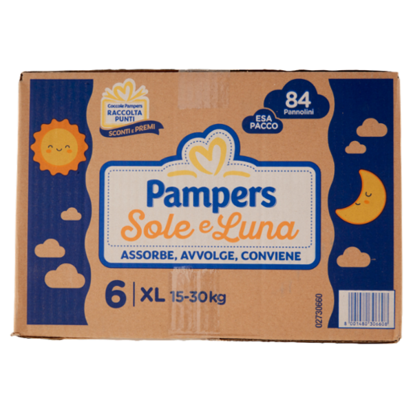 Pampers Sole e Luna XL 84 pz