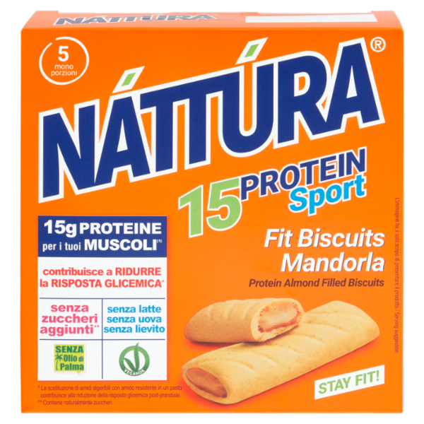 Náttúra 15 Protein Sport Fit Biscuits Mandorla 5 x 25 g