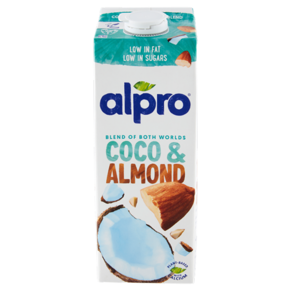 Alpro Classico Cocco e Mandorla, Bevanda 100% Vegetale, Basso in grassi, Senza Lattosio, 1l