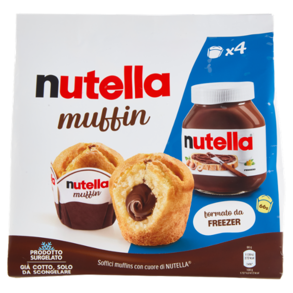 nutella muffin 4 pezzi 264 g