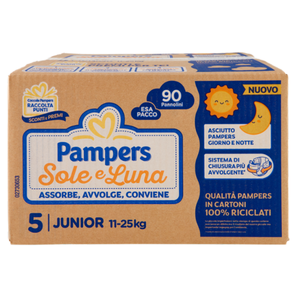 Pampers Sole e Luna Junior 90 pz