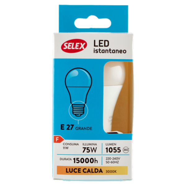 Selex Lampadina Led Goccia E27 11W Luce Calda