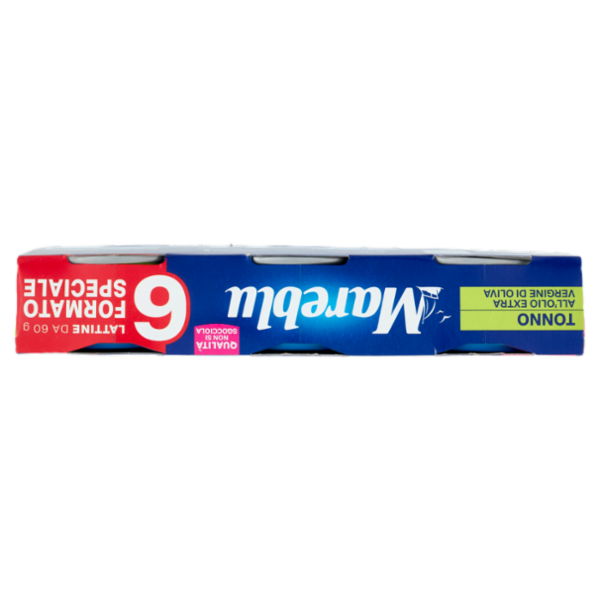 Mareblu Tonno all'Olio Extra Vergine di Oliva 6 x 60 g