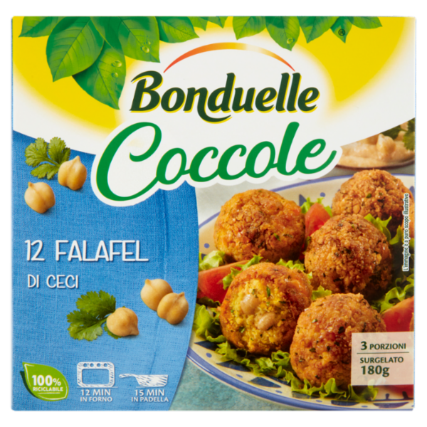 Bonduelle Coccole 12 Falafel di Ceci Surgelato 180 g