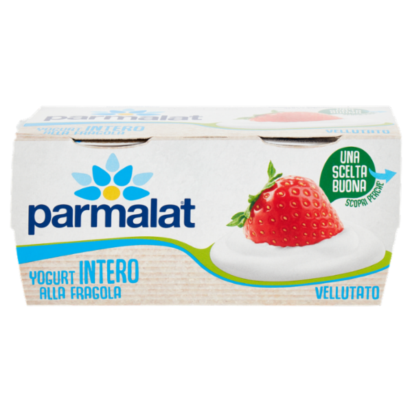 parmalat Yogurt Intero alla Fragola Vellutato 2 x 125 g