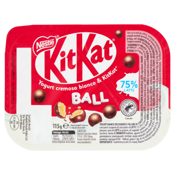KITKAT Yogurt cremoso bianco & KitKat Ball 115 g