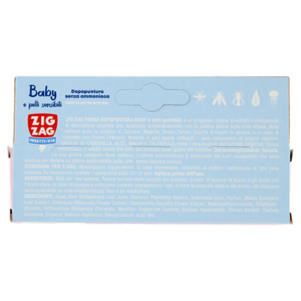 Zig Zag Insetti-Via Dopopuntura senza ammoniaca Baby e pelli sensibili 15 ml