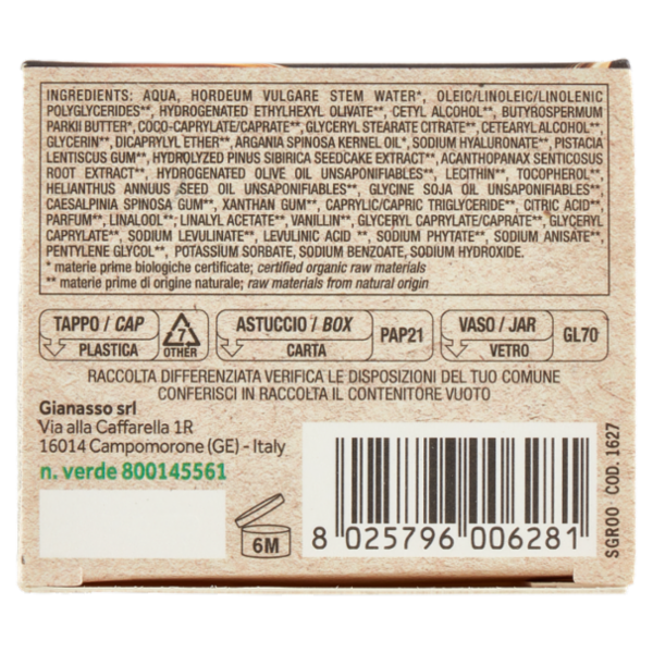 I Provenzali Bio Crema Viso Biologica Argan 50 mL