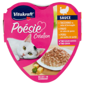 Vitakraft Poésie Création Sauce + Tacchino In Salsa Al Formaggio 85 g
