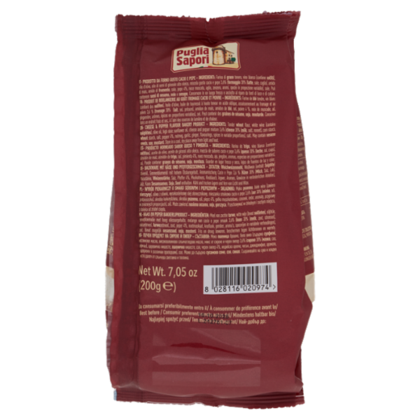 Puglia Sapori I Gourmet Tarallini Specialità Gusto Cacio e Pepe 200 g