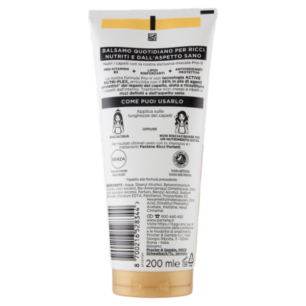 Pantene Pro-V Ricci Perfetti Balsamo Active Nutri-Plex 200 ml