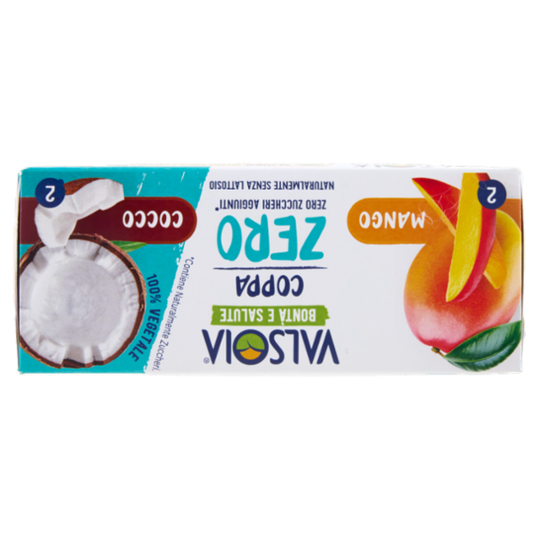 Valsoia Bontà e Salute Coppa Mango Cocco Zero Zuccheri Aggiunti* 4 x 70 g