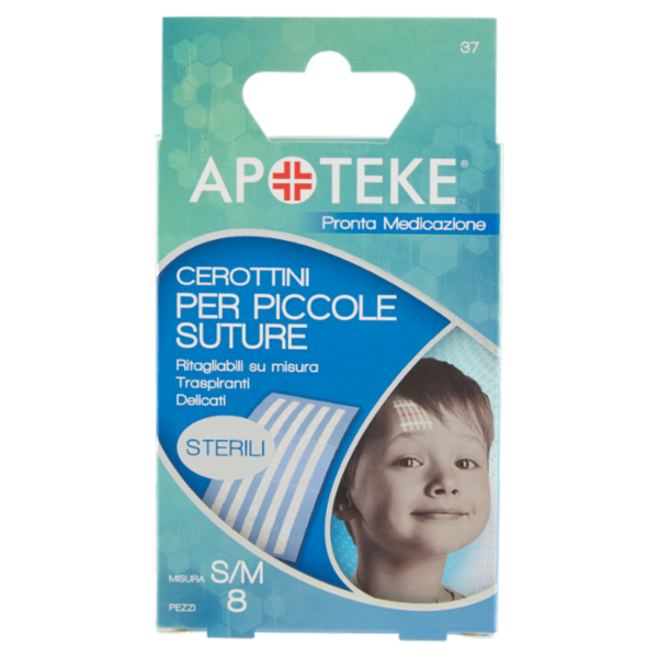 Apoteke Pronta Medicazione Cerottini per Piccole Suture Misura S/M 8 pz